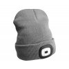 Čiapka s čelovkou 180lm, nabíjacia, USB, univerzálna veľkosť, bavlna/PE, svetlo šedá Čiapka s čelovkou 180lm, nabíjacia, USB, univerzálna veľkosť, bavlna/PE, svetlo šedá