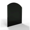 HS Flamingo Sklo pod kachle oblúk R725, čierne, 1000 x 1200 x 6 mm HS Flamingo Sklo pod kachle oblúk R725, čierne, 1000 x 1200 x 6 mm