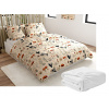 Textilomanie Sada mikroplyšových obliečok PAPAVA krémové + obliečka mikroplyš SOFT 180x200 cm biele, dvojlôžko Textilomanie Sada mikroplyšových obliečok PAPAVA krémové + obliečka mikroplyš SOFT 180x200 cm biele, dvojlôžko