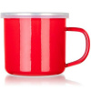 Banquet Smaltovaný hrnček Milton red, 9,5 cm, 0,5 l Banquet Smaltovaný hrnček Milton red, 9,5 cm, 0,5 l