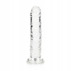 Realrock Realistické dildo s prísavkou 15,5 cm transparentné Realrock Realistické dildo s prísavkou 15,5 cm transparentné