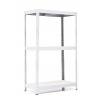Policový regál Trestles RH 1500x800x600, nosnosť 1050 kg, 3 police Farba: biela, Typ police: biela HDF 5 mm Policový regál Trestles RH 1500x800x600, nosnosť 1050 kg, 3 police Farba: biela, Typ police: biela HDF 5 mm