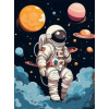 Norimpex Diamantové maľovanie Astronaut 40x30cm Norimpex Diamantové maľovanie Astronaut 40x30cm