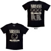 Tričko Nirvana - Tour '91, Unisex,Čierna,L Tričko Nirvana - Tour '91, Unisex,Čierna,L
