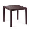 MEGA PLAST Mega Plast, plastový stůl RATAN LUX, 73 x 75,5 x 75,5 cm, vhodný k židlým BELLA a RATAN LUX, wenge MEGA PLAST Mega Plast, plastový stůl RATAN LUX, 73 x 75,5 x 75,5 cm, vhodný k židlým BELLA a RATAN LUX, wenge
