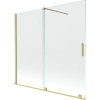 Mexen Velar, 2-krídlová posuvná vaňová zástena 170 x 150 cm, 8mm číre sklo, zlatý matný profil, 896-170-000-01-55 Mexen Velar, 2-krídlová posuvná vaňová zástena 170 x 150 cm, 8mm číre sklo, zlatý matný profil, 896-170-000-01-55