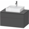 DURAVIT L-Cube závesná skrinka pod umývadlo na dosku, 2 zásuvky, 820 x 550 x 482 mm, grafit matný, LC4880049490000 DURAVIT L-Cube závesná skrinka pod umývadlo na dosku, 2 zásuvky, 820 x 550 x 482 mm, grafit matný, LC4880049490000