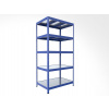 Kovový regál do domácnosti Biedrax 50 x 120 x 240 cm, modrý - 5 políc pozink Kovový regál do domácnosti Biedrax 50 x 120 x 240 cm, modrý - 5 políc pozink