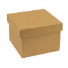 Darčeková krabička s vekom 200x200x150/40 mm, hnedá - kraft Darčeková krabička s vekom 200x200x150/40 mm, hnedá - kraft