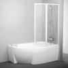 Ravak Vanová zástěna Supernova 150x140 cm bílá 76P7010041 Ravak Vanová zástěna Supernova 150x140 cm bílá 76P7010041