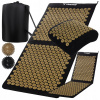 Trizand 23375 Akupresúrna masážna podložka + vankúšik a loptičky, čiernozlatá Trizand 23375 Akupresúrna masážna podložka + vankúšik a loptičky, čiernozlatá