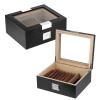 Humidor 81451-10 - Černá / dřevo + sklo Humidor 81451-10 - Černá / dřevo + sklo
