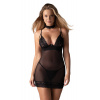 Obsessive Donarella chemise - chemise + tangá Farba: Čierna, Veľkosť: M/L Obsessive Donarella chemise - chemise + tangá Farba: Čierna, Veľkosť: M/L
