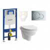 Cenovo zvýhodnený závesný WC set Geberit do ľahkých stien / predstenová montáž + WC Laufen Laufen Pro Nordic SIKOGES3H2 Cenovo zvýhodnený závesný WC set Geberit do ľahkých stien / predstenová montáž + WC Laufen Laufen Pro Nordic SIKOGES3H2