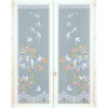 Rovná záclona s motívom lastovičiek, 1 pár farebný potlač 044 Blancheporte Rovná záclona s motívom lastovičiek, 1 pár farebný potlač 044 Blancheporte