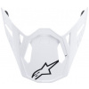 ALPINESTARS šilt pre prilby SUPERTECH S-M10 a S-M8 SOLID biely lesklý ALPINESTARS šilt pre prilby SUPERTECH S-M10 a S-M8 SOLID biely lesklý
