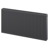 Mexen CC22 doskový radiátor 600 x 600 mm, dolné stredové pripojenie, 992 W, antracit - W6C22-060-060-66 Mexen CC22 doskový radiátor 600 x 600 mm, dolné stredové pripojenie, 992 W, antracit - W6C22-060-060-66