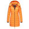 Marikoo ABENDSTERNCHEN Dámsky prešívaný kabát s kapucňou, apricot sorbet - L Marikoo ABENDSTERNCHEN Dámsky prešívaný kabát s kapucňou, apricot sorbet - L
