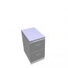 Office Pro Dvojzásuvková kartotéková skriňa OP, 41,6x73,5x64 cm, sivá/sivá