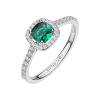 Brosway Elegantný strieborný prsteň Fancy Life Green FLG143 Brosway Elegantný strieborný prsteň Fancy Life Green FLG143
