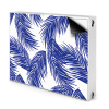 Dekoračný magnetický kryt na radiátor Navy blue leaf 80x60 cm Dekoračný magnetický kryt na radiátor Navy blue leaf 80x60 cm