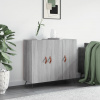 zahrada-XL Komoda sivý dub sonoma 90x34x80 cm kompozitné drevo 828082 zahrada-XL Komoda sivý dub sonoma 90x34x80 cm kompozitné drevo 828082