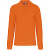 KARIBAN VINTAGE PIQUE K243 / Pánska polokošeľa s dlhým rukávom - orange XXL KARIBAN VINTAGE PIQUE K243 / Pánska polokošeľa s dlhým rukávom - orange XXL