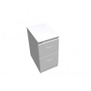 Office Pro Dvojzásuvková kartotéková skriňa OP, 41,6x73,5x64 cm, biela/sivá