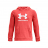 Chlapčenská mikina Under Armour UA Rival Fleece BL Hoodie červená|YXS Chlapčenská mikina Under Armour UA Rival Fleece BL Hoodie červená|YXS