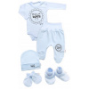 Baby Nellys Súpravička do pôrodnice 5D Made with love modrá Baby Nellys Súpravička do pôrodnice 5D Made with love modrá