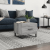 zahrada-XL Konferenčný stolík sivý dub sonoma 50x50x40cm spracované drevo 829456 zahrada-XL Konferenčný stolík sivý dub sonoma 50x50x40cm spracované drevo 829456