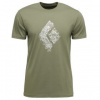 Black Diamond Engineered Diamond SS Tee Men zelená M Black Diamond Engineered Diamond SS Tee Men zelená M