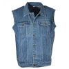 Vesta pánska džínsová vo väčších veľkostiach 4XL Jeans Vesta pánska džínsová vo väčších veľkostiach 4XL Jeans