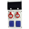 SCAME Zásuvková rozvodnica BLOCK, 1x16A+1x32A/400V/5P + 2x230V, istená s prúdovým chráničom, IP54 SCAME Zásuvková rozvodnica BLOCK, 1x16A+1x32A/400V/5P + 2x230V, istená s prúdovým chráničom, IP54