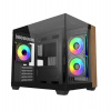 Cooler Master case Elite 481 Wood, mATX, Průhledná bočnice, 3x 120mm ARGB Fan, Černá (E481-KHNN-S00) Cooler Master case Elite 481 Wood, mATX, Průhledná bočnice, 3x 120mm ARGB Fan, Černá (E481-KHNN-S00)