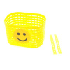 košík na riadidlá, plastový, 20 x 15 cm, detský, žltý, Smiley košík na riadidlá, plastový, 20 x 15 cm, detský, žltý, Smiley
