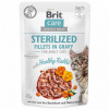 BRIT Care Cat Sterilized Fillets in gravy Healthy Rabbit 85g kapsička BRIT Care Cat Sterilized Fillets in gravy Healthy Rabbit 85g kapsička
