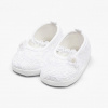 NEW BABY Dojčenské krajkové baletky capáčky New Baby biela 12 - 18 m
