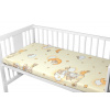 Baby Nellys Prestieradlo bavlna Premium Medvedík na rebríku žlté 70x140 Baby Nellys Prestieradlo bavlna Premium Medvedík na rebríku žlté 70x140