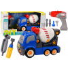 LEAN TOYS DIY modrý kreslený miešač betónu LEAN TOYS DIY modrý kreslený miešač betónu