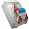 Rozvodnica zásuvková ROS 11/FI-26, 1x32A/400V, 1x16A/400V, 5p, 2x230V domová, istená + chránič, IP54 Rozvodnica zásuvková ROS 11/FI-26, 1x32A/400V, 1x16A/400V, 5p, 2x230V domová, istená + chránič, IP54