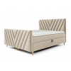 Wilsondo Manželská boxspring posteľ Beno Plus - béžová Rozmer: 160x200 Wilsondo Manželská boxspring posteľ Beno Plus - béžová Rozmer: 160x200