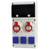 SCAME Zásuvková rozvodnica BLOCK, 1x16A+1x32A/400V/5P + 3x230V, istená s prúdovým chráničom, IP54 SCAME Zásuvková rozvodnica BLOCK, 1x16A+1x32A/400V/5P + 3x230V, istená s prúdovým chráničom, IP54