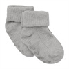 Minymo Baby rib sock ABS - protišmykové ponožky -Light Grey Melange, 2ks Veľkosť capačiek: 19/22 Minymo Baby rib sock ABS - protišmykové ponožky -Light Grey Melange, 2ks Veľkosť capačiek: 19/22