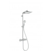Hansgrohe Sprchový systém Crometta E na stěnu s termostatickou baterií chrom 27271000 Hansgrohe Sprchový systém Crometta E na stěnu s termostatickou baterií chrom 27271000