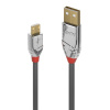 Kábel USB 2.0 A-MICRO-B M/M 2m, High Speed, sivý, Cromo Line, pozl. konektor Kábel USB 2.0 A-MICRO-B M/M 2m, High Speed, sivý, Cromo Line, pozl. konektor