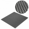 Zvukovoizolačná rohož Bitmat sivá vlna 50x50x2 cm Zvukovoizolačná rohož Bitmat sivá vlna 50x50x2 cm