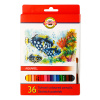 Pastelky KOH-I-NOOR akvarelové, sada 36 ks Pastelky KOH-I-NOOR akvarelové, sada 36 ks