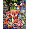 Norimpex diamantové malování Srnky v lese 30 x 40cm Norimpex diamantové malování Srnky v lese 30 x 40cm
