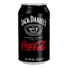 Jack Daniel's Coca Cola miešaný nápoj vratná plechovka Jack Daniel's Coca Cola miešaný nápoj vratná plechovka
